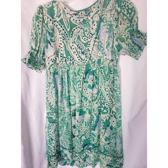 ECI NY DRESS GREEN 4 LINED - Picture 3 of 3